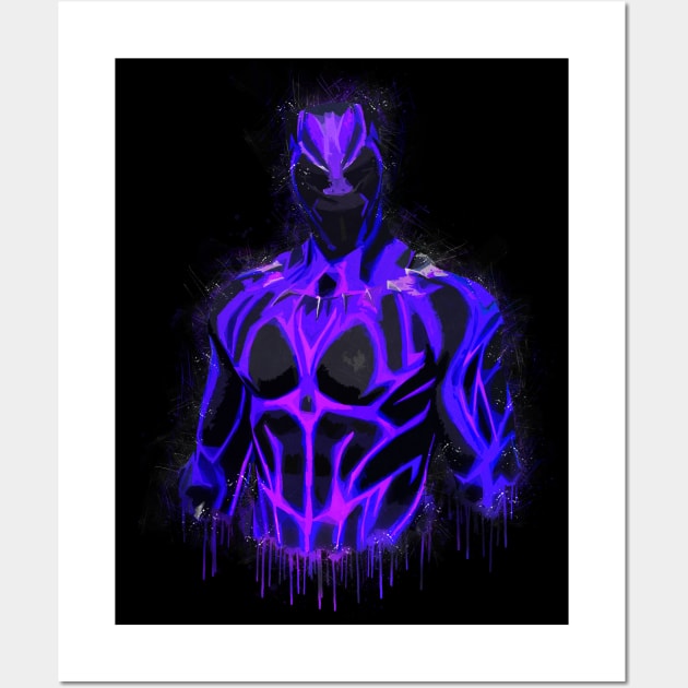 Black Panther - Purple Glow Wall Art by RaphEmpire